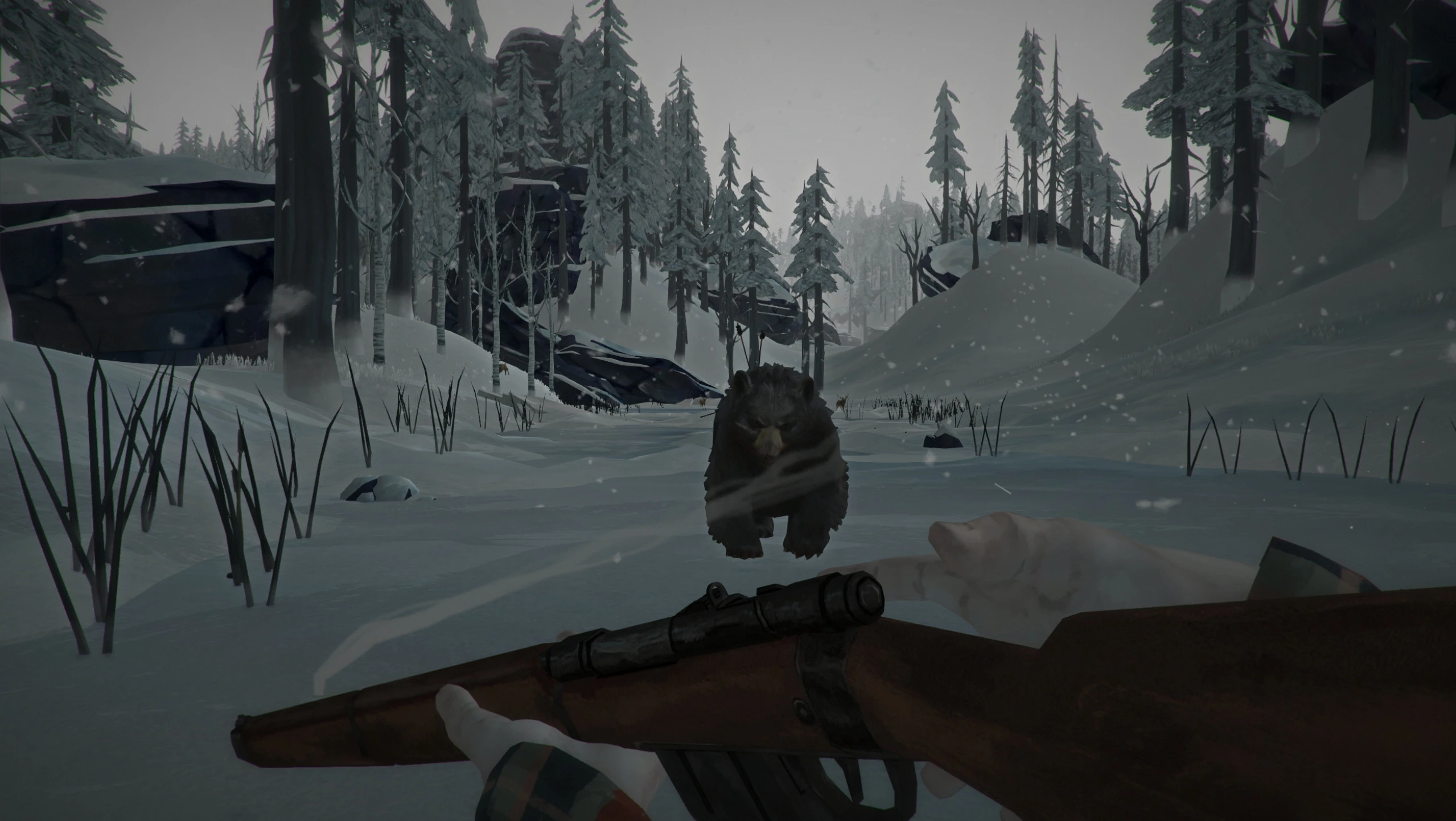 Hinterland Studio tarafından yapılan hayatta kalma türünde The Long Dark Oyunu Kış Manzarası